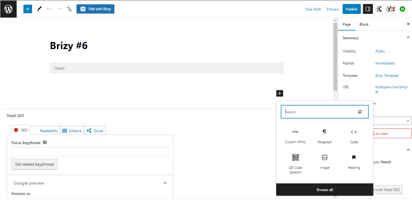 Workspaces and Projects in Brizy Cloud